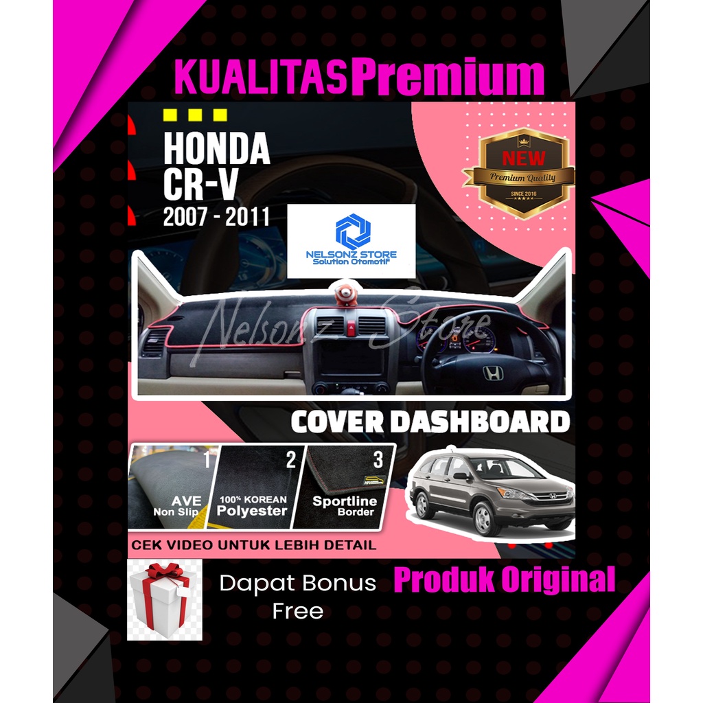 Jual Cover Dashboard Honda Crv Gen Alas Dashboard Pelindung Dasbor Aksesoris Dashboard Interior