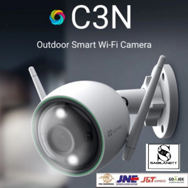 Jual EZVIZ C3N 1080p Cctv Outdoor Color Night Vision Smart Camera