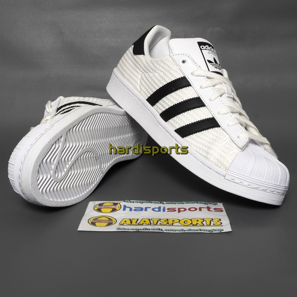 Sepatu Sneaker Pria Adidas Superstar CM8077 White ORIGINAL