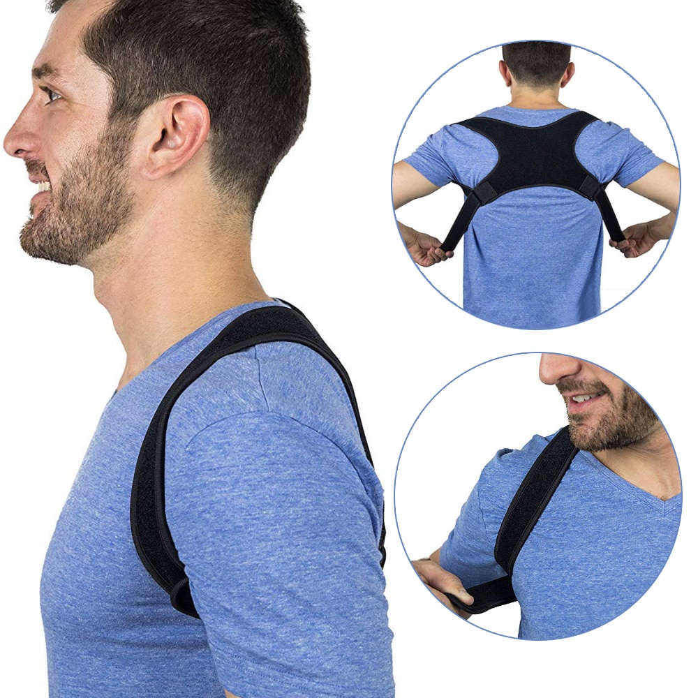 Jual PreOrder Upper Back Posture Corrector Adjustable Clavicle Brace ...