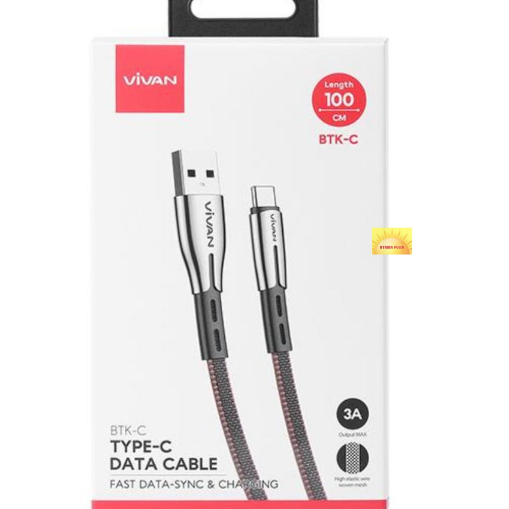 Jual Vivan Btk C M Kabel Data Type C Fast Charging Data Cable A