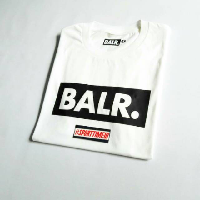 Kaos Baju Tshirt Balr Balr. Brand Tee White Black