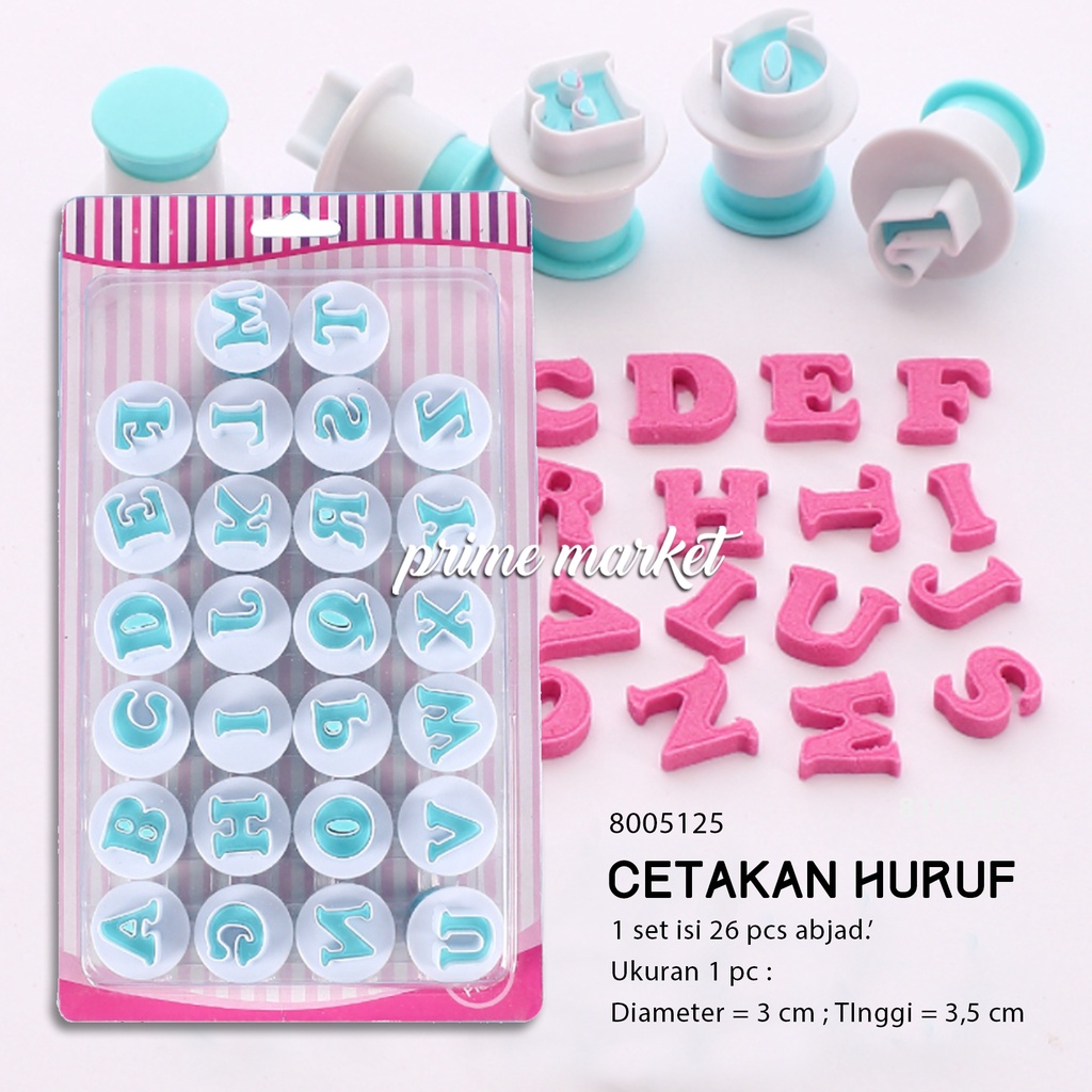 Jual Cetakan Huruf Silikon Praktis/ Cetakan Abjad Fondant / Huruf ...