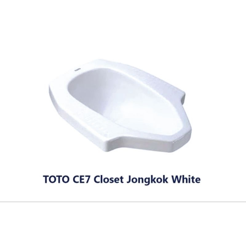 Jual CLOSET / KLOSET JONGKOK CE7 TOTO WARNA PUTIH/WHITE | Shopee Indonesia