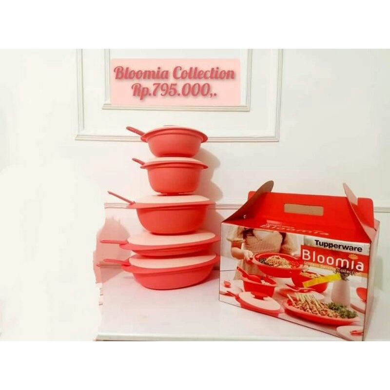 Jual Bloomia Blossom collection peach wadah saji Tupperware | Shopee ...