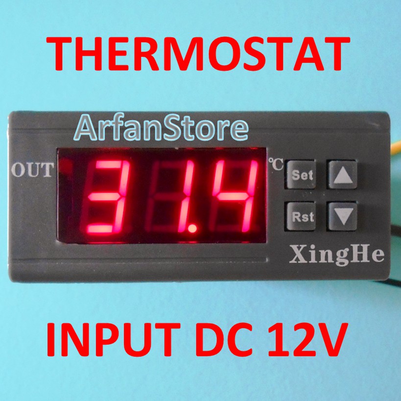 Jual DC 12V Digital Thermostat Thermometer Temperature Control + Switch ...