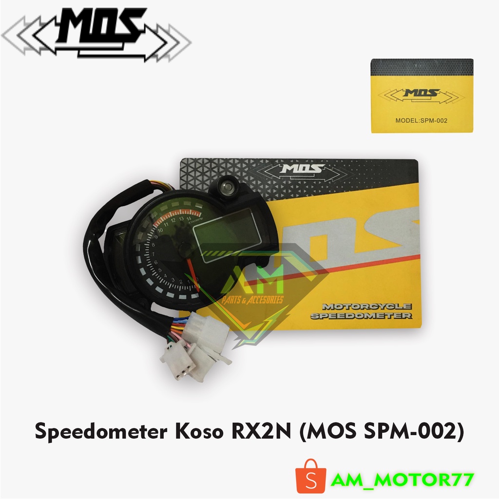 Jual Speedometer Koso RX2N Type SPM-002 MOS Original Speedo Tiger CB ...