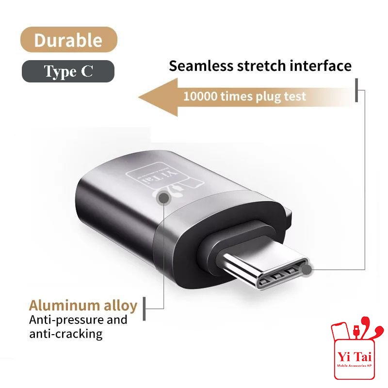 OTG MICRO USB YI TAI YTM-07 / OTG TYPE C YI TAI YTC-07 ALIMINIUM 3.0