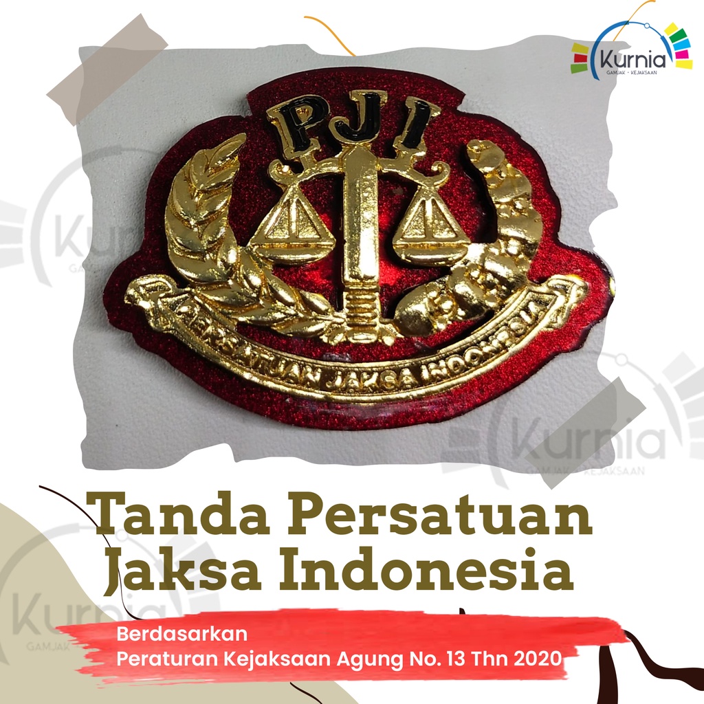 Jual Tanda Persatuan Jaksa Indonesia Lencana Pji Pin Jaksa Sesuai Perja Shopee Indonesia 9921