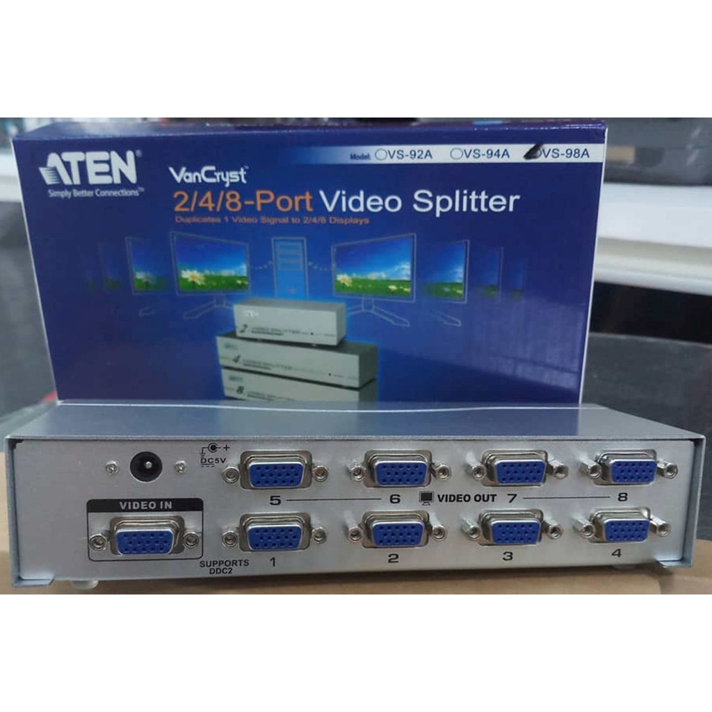 VS98A 8 WAY VGA VIDEO DISTRIBUTION AMPLIFIER SPLITTER ATEN VS-98A main image 1
