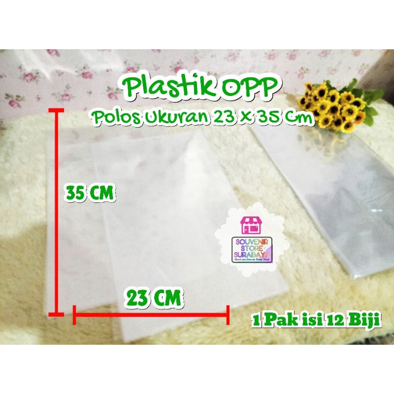 Jual Plastik Opp Polos 23 X 35 Cm Plastik Polos Plastik Snack Ultah Plastik Opp Baju 2673