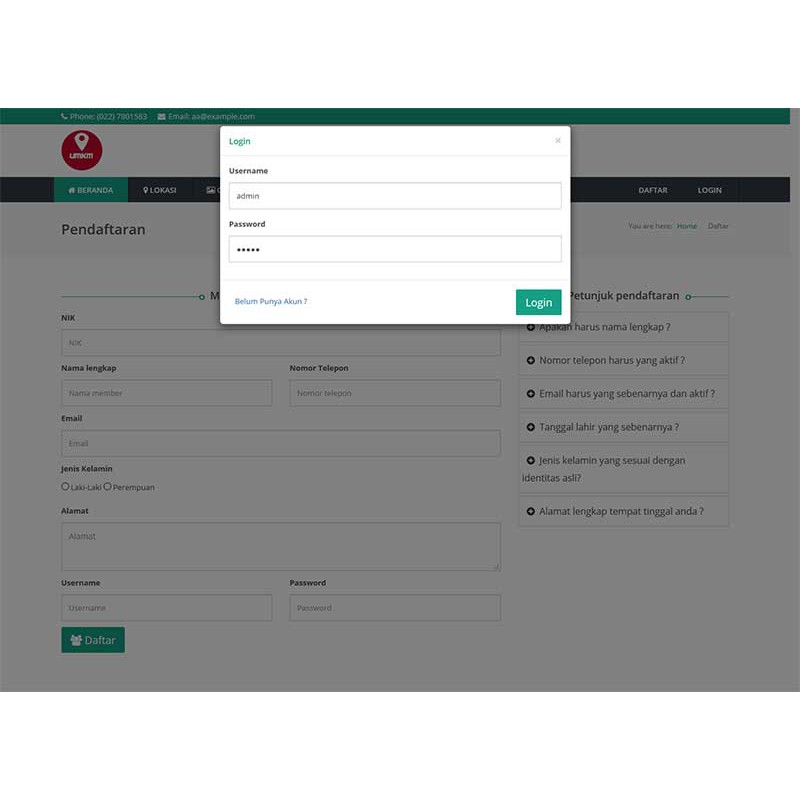 Jual Gis Umkm Menggunakan Google Map Api Key Dengan Php Mysql | Shopee ...