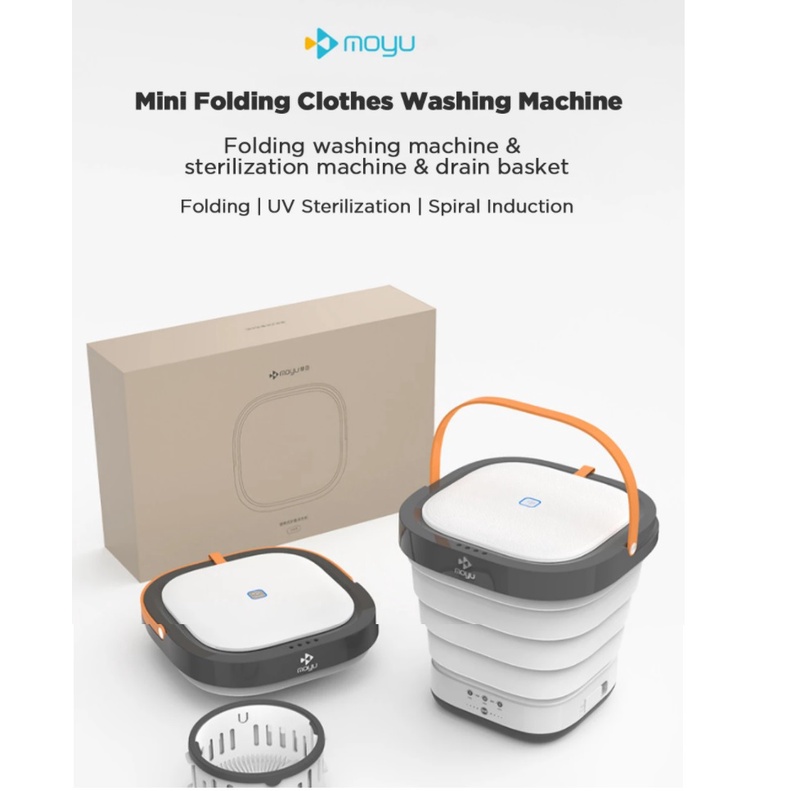 Jual MOYU XPB08F2S Folding Washing Machine SPIN DRAIN AND UV Sterilization Shopee Indonesia