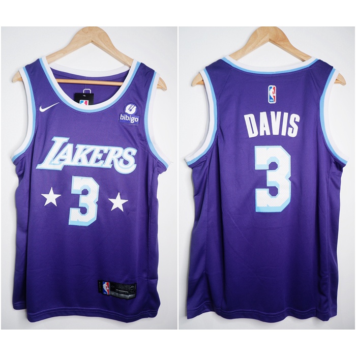 Jual JERSEY BASKET NBA LAKERS 3 ANTHONY DAVIS CITY EDITION UNGU 21/22
