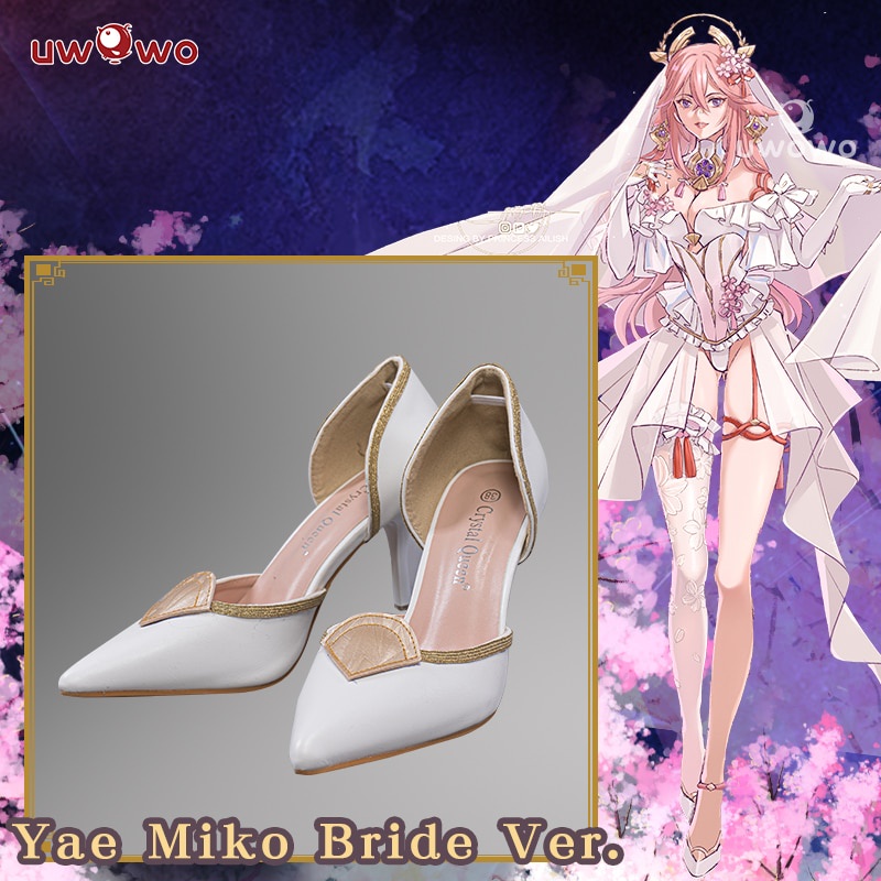 [Last Batch]【In Stock】Exclusive Uwowo X Ailish: Genshin Impact Fanart Yae Miko Bride Ver. Cosplay Costume