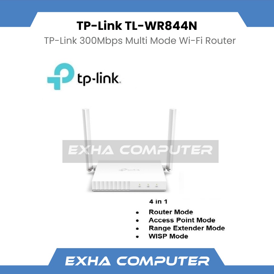 Jual TP-LINK TL-WR844N 300 Mbps Multi-Mode Wi-Fi Router | Shopee Indonesia