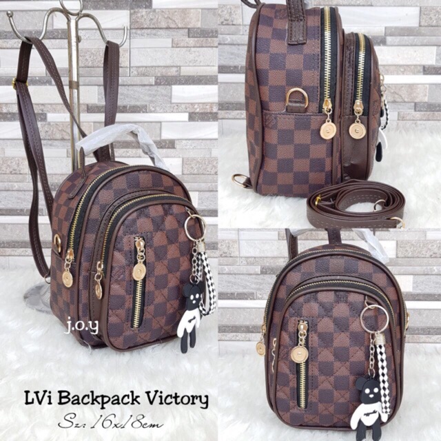 Jual Lv backpack victory Fashion Backpack x6209 Ransel wanita mini
