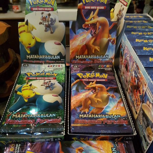 Jual Kartu pokemon trading card booster pack deck indonesia indomaret ori set A charizard