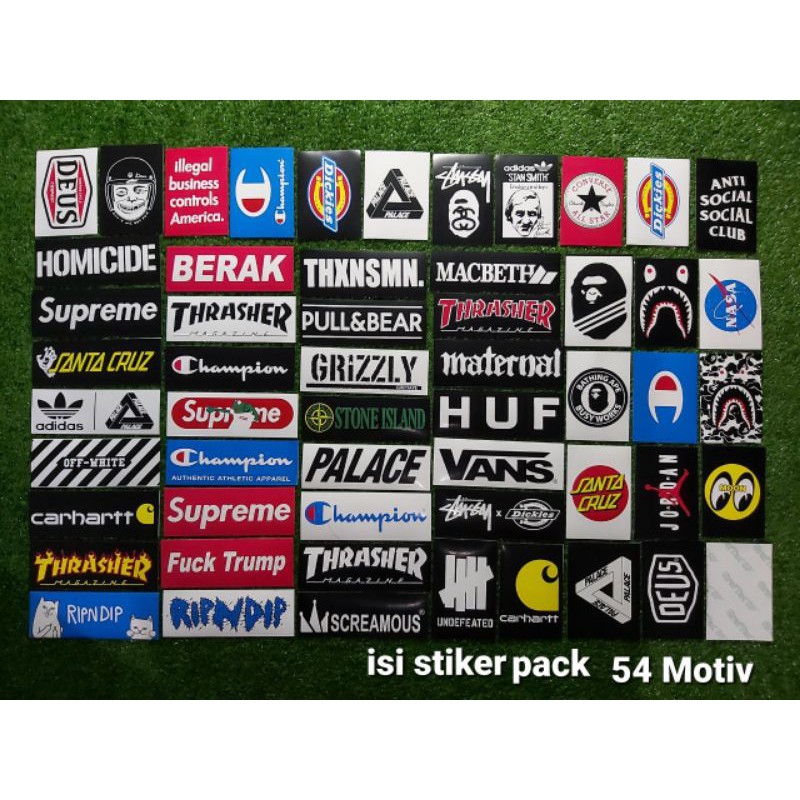 Jual STIKER DISTRO | STIKER TEMPEL DISTRO BAHAN GRAFTAC | Shopee Indonesia