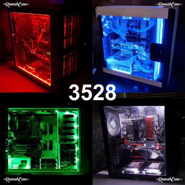 Jual LED STRIP 3528 50 CM MOLEX PC MOD Lampu Hias Modif Casing Komputer ...