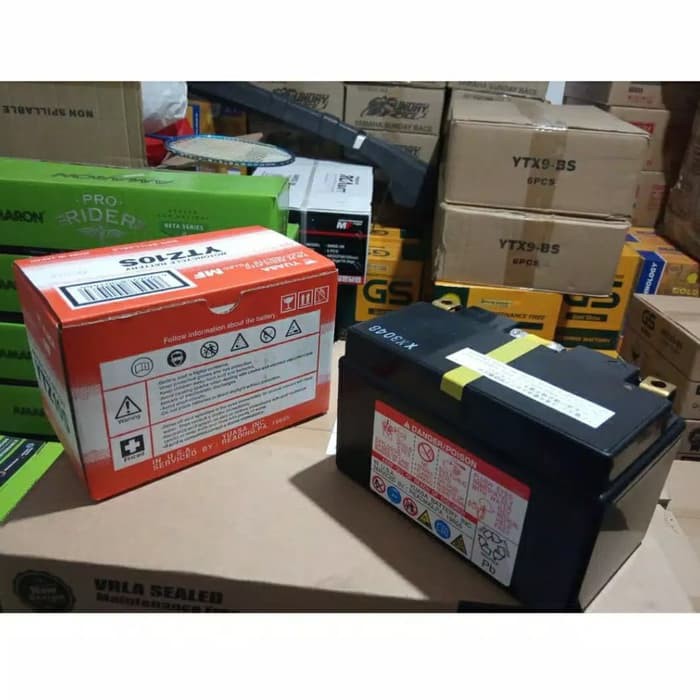 Jual -MBTZ10S Aki 9.1Ah R6 12v YTZ10S Kering 09 Yuasa Yamaha MT R1 ...