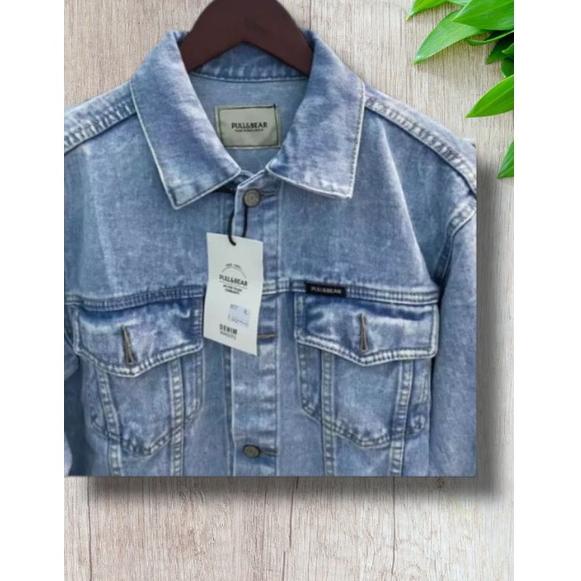 Jaket jeans pria pull and bear outlet