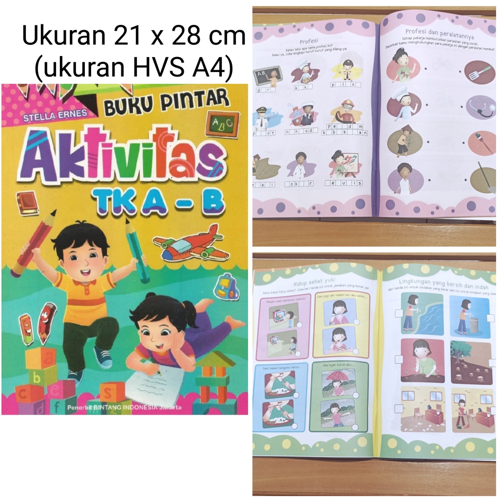 Jual Buku Aktivitas TK A - B, Buku PAUD, Buku TK, Buku Panduan Belajar ...