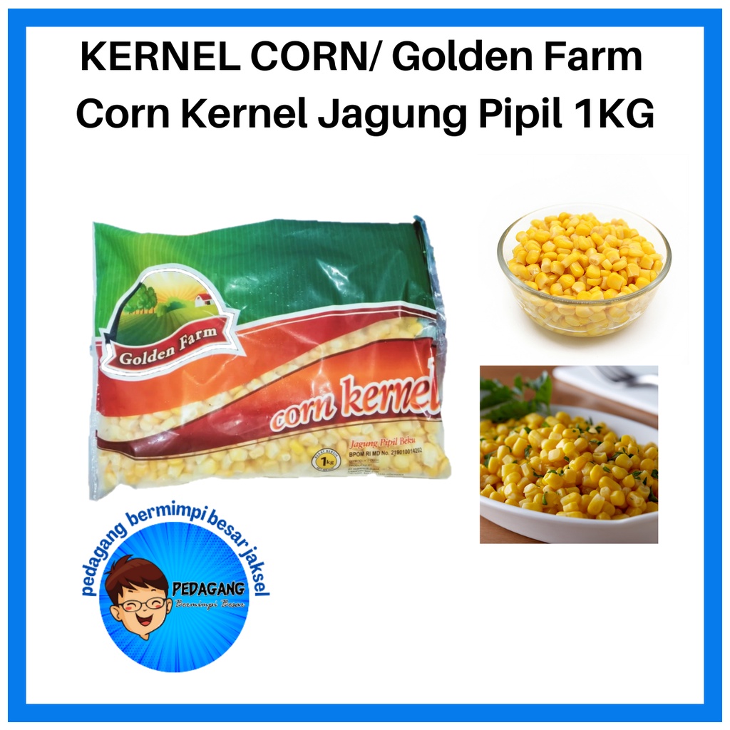 Jual Kernel Corn Golden Farm Corn Kernel Jagung Pipil 1kg Jagung Pipil Shopee Indonesia 3539