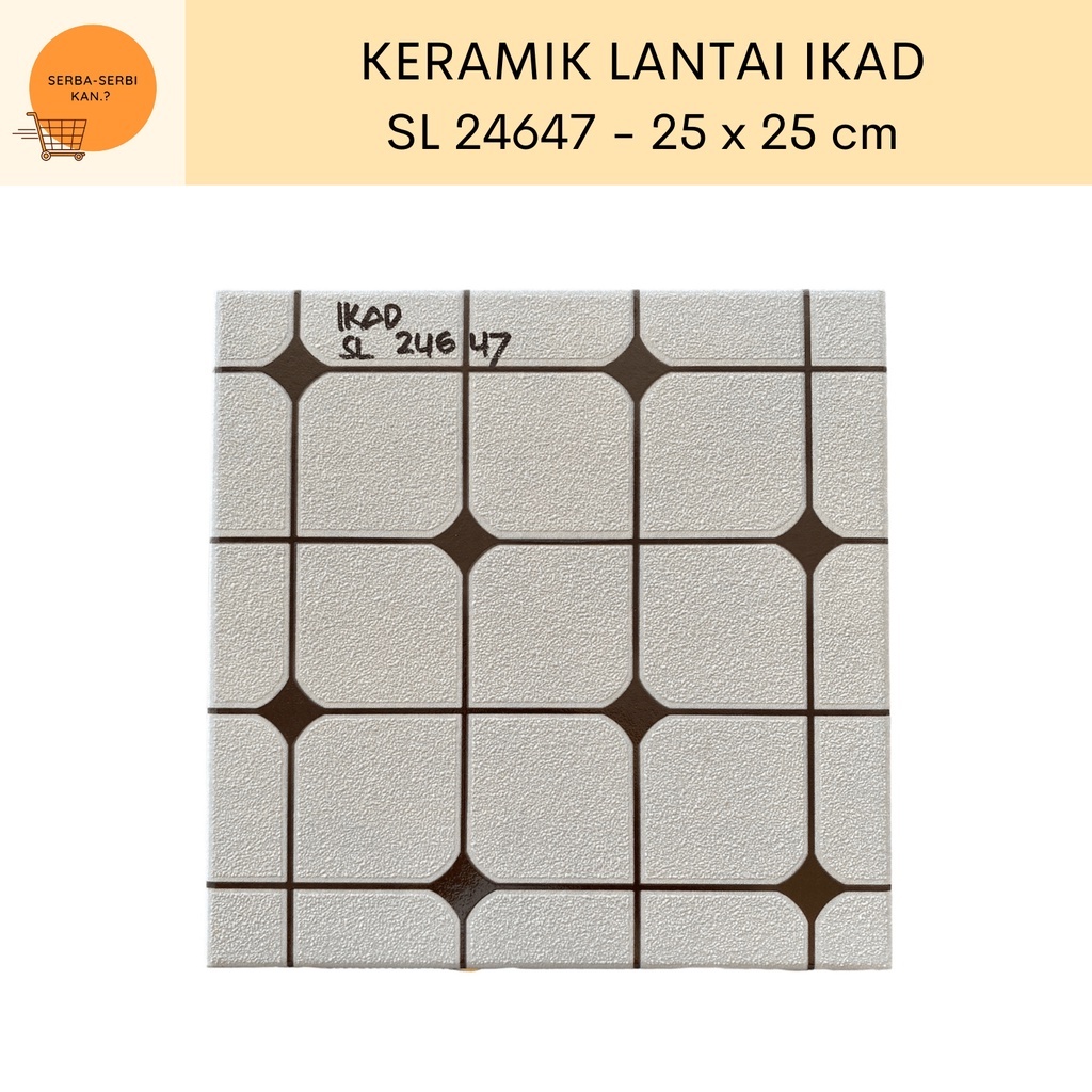 Jual Keramik Lantai Kamar Mandi Ikad 25x25cm Sl 24647 Shopee Indonesia