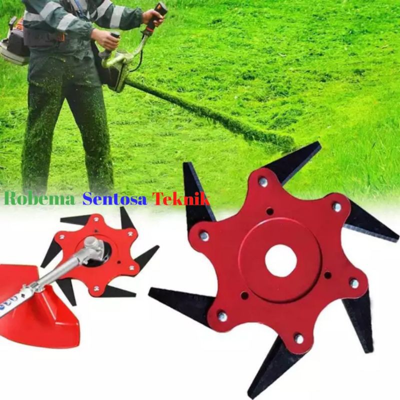 Jual Pisau Potong Rumput model 6 Mata Pisau | Shopee Indonesia