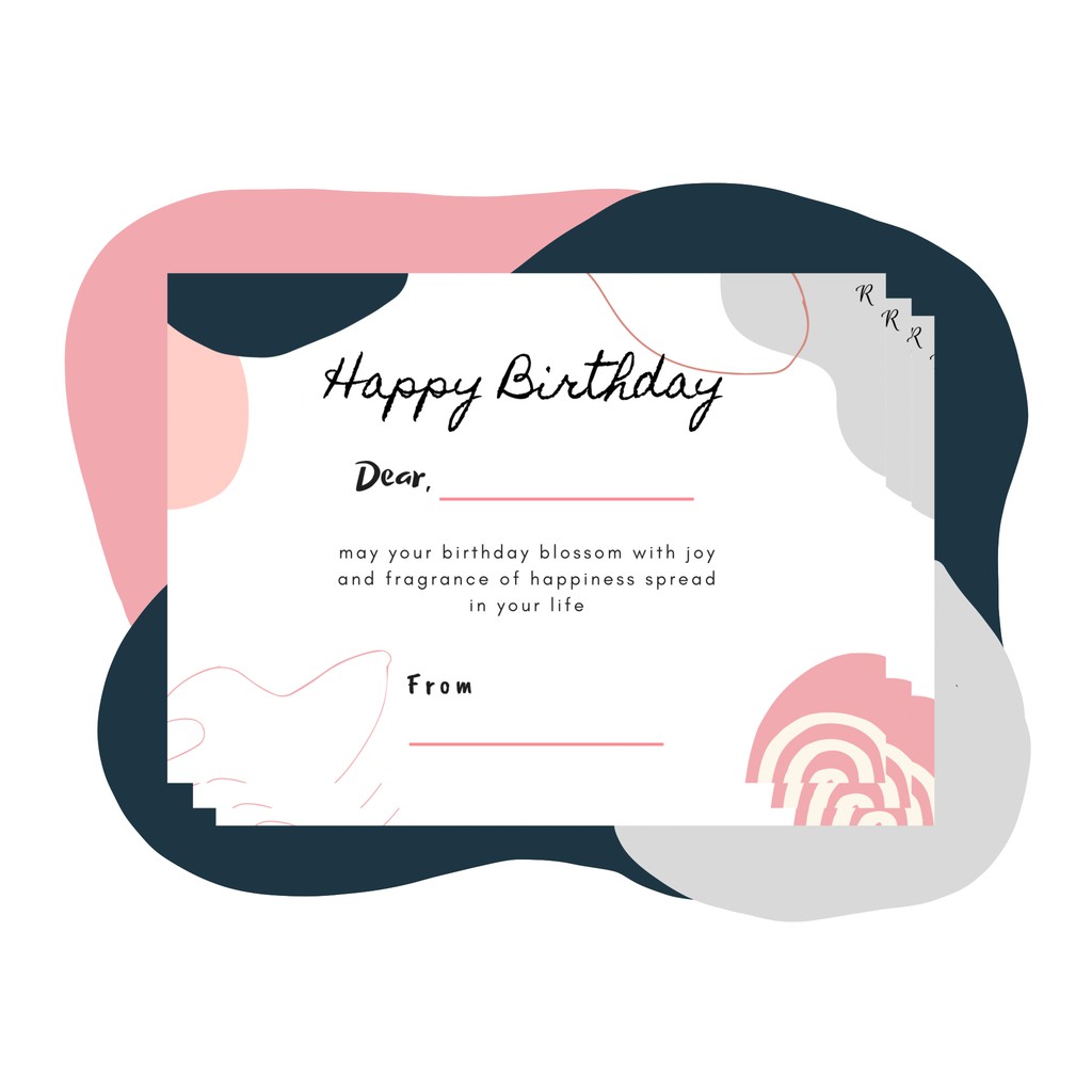 Jual Greeting Card / Kartu Ucapan / Birthday Card - Birthday Pink ...