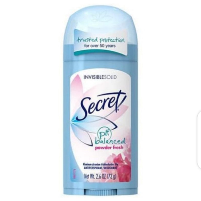 Jual Secret Deodorant Stick Invisible Solid Powder Fresh | Shopee Indonesia