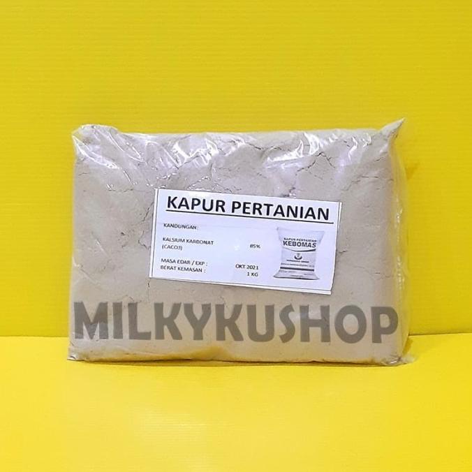 Jual Pupuk Kapur Pertanian Kaptan Dolomit Dolomite Kebomas Repack 1 Kg Shopee Indonesia 1989