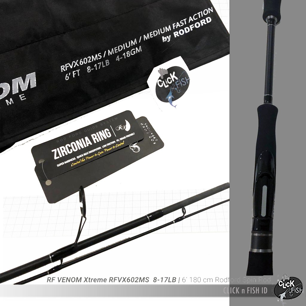Jual Joran RF VENOM Xtreme spinning / Overhead 2sec Rodford Spin Rod ...
