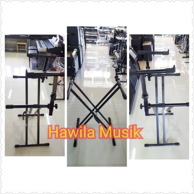 Jual Stand Keyboard Susun Double 2 Stand Keyboard Import BMA Kaki Piano