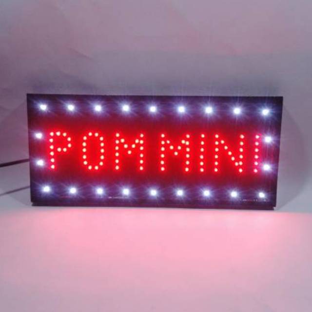 Jual Tulisan Lampu Led Led Sign Pom Mini New Shopee Indonesia 1835