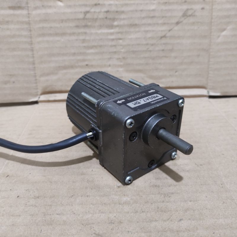 Jual PANASONIC MOTOR GEARBOX 100V 4W RATIO 112.5 17.5 130 MOTOR