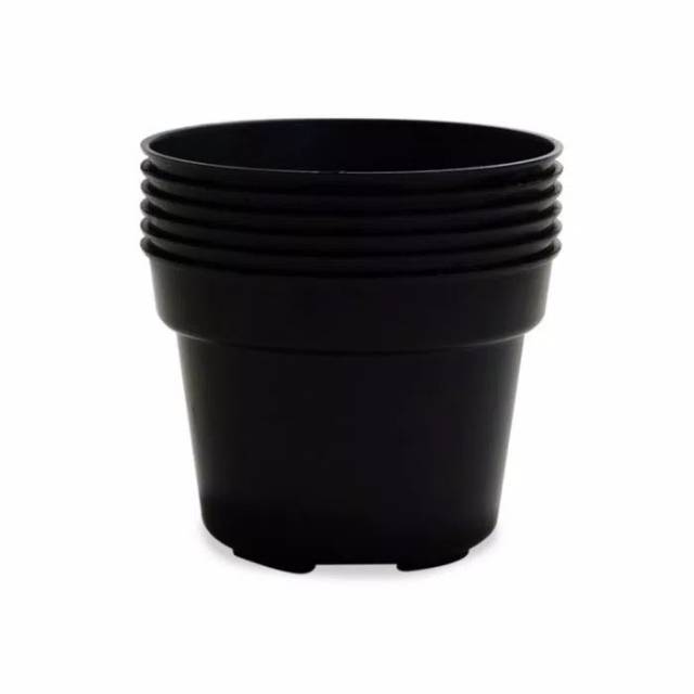 Jual Pot Bunga Tanaman Plastik Hitam 20 Polos - POLOS 20 HITAM | Shopee ...