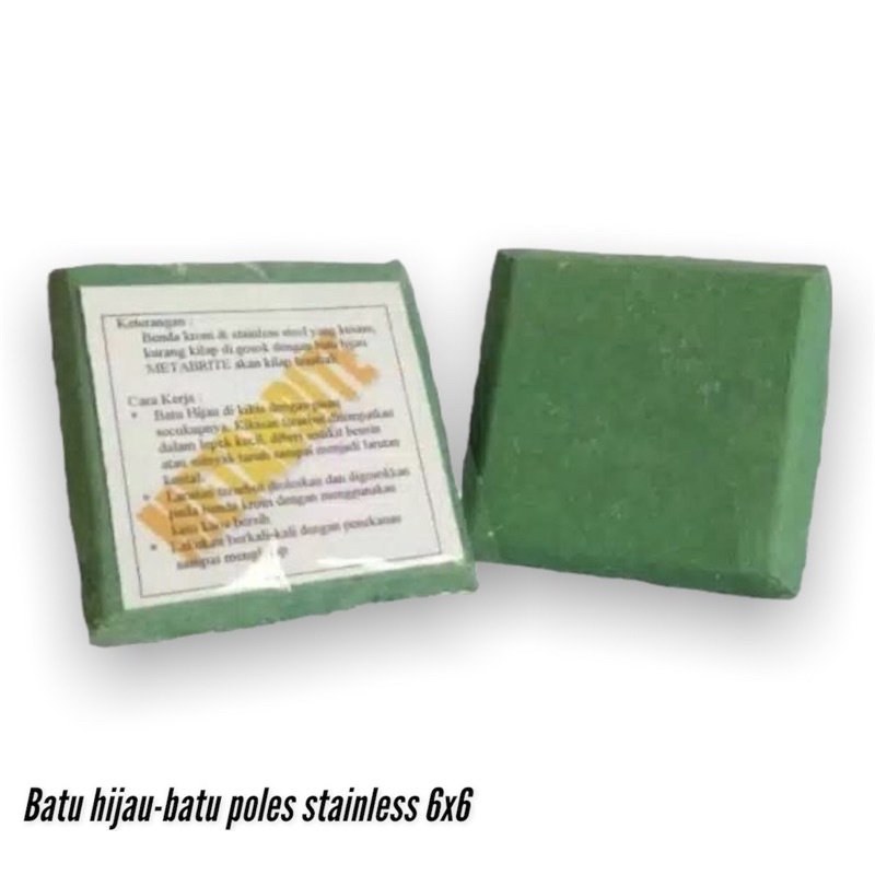 Jual METABRITE Batu Hijau mini - Langsol Sabun Obat Poles Stainless 6 ...
