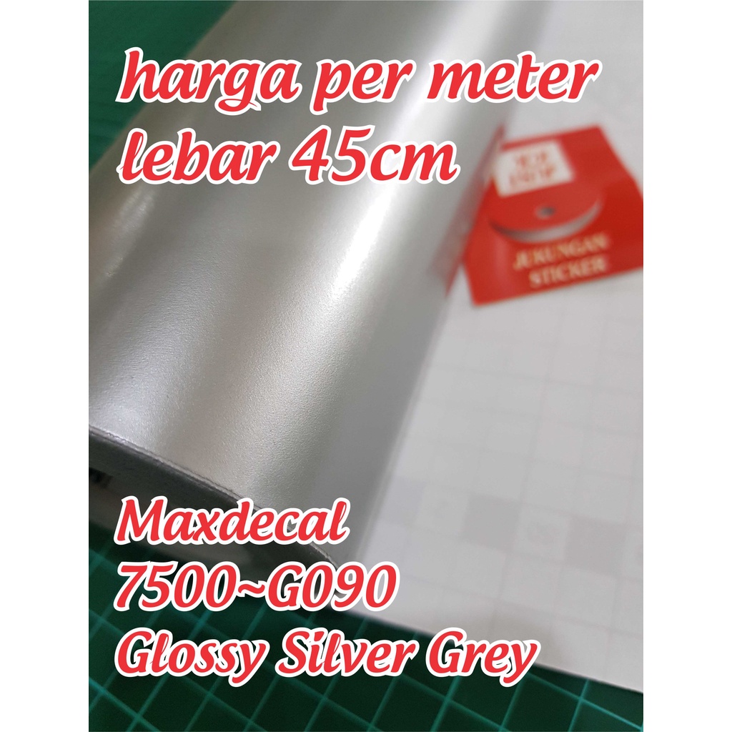 Jual Stiker Sticker Vinyl Maxdecal Gloss Matt Silver Skotlet Max