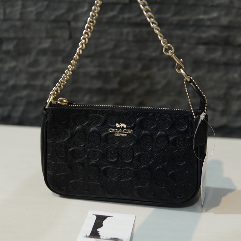 Wristlet nolita 19 leather handbag Coach Black in Leather - 31404403
