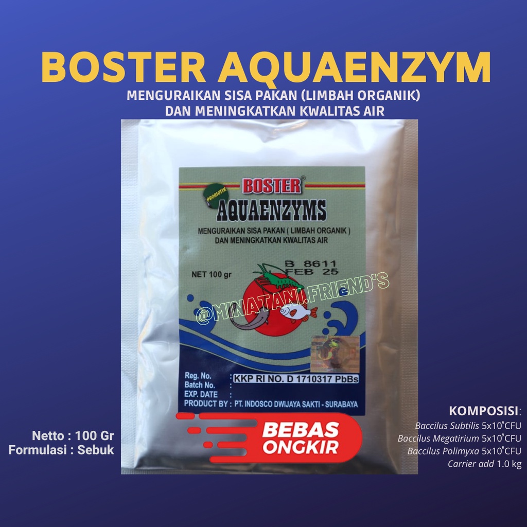 Jual Boster Aquaenzyms Probiotik Ikan Gram Probiotik Dan