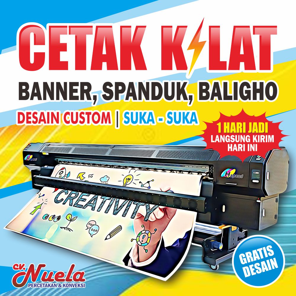 Jual Cetak Banner, Spanduk, Baligho Custom | Desain Suka-suka | Gratis ...
