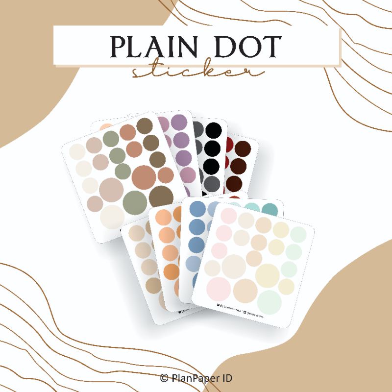 Jual [PPID] Plain Dot Sticker Aesthetic DIY Bujo Aksesoris Stationary ...