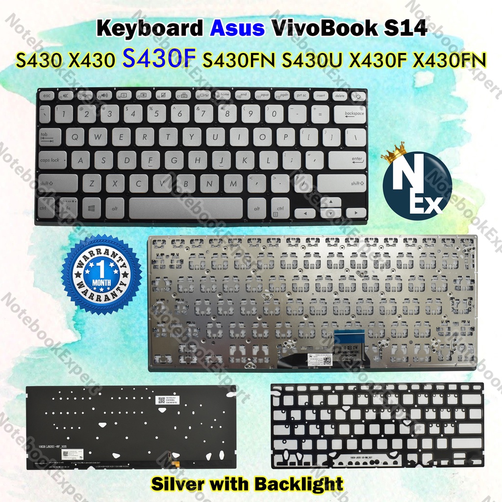 Jual Keyboard Asus VivoBook S14 S430 S430F S430FN S430U X430F X430FN ...