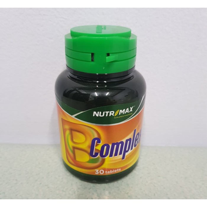 Jual B COMPLEX NUTRIMAX 30 TABLETS | Shopee Indonesia