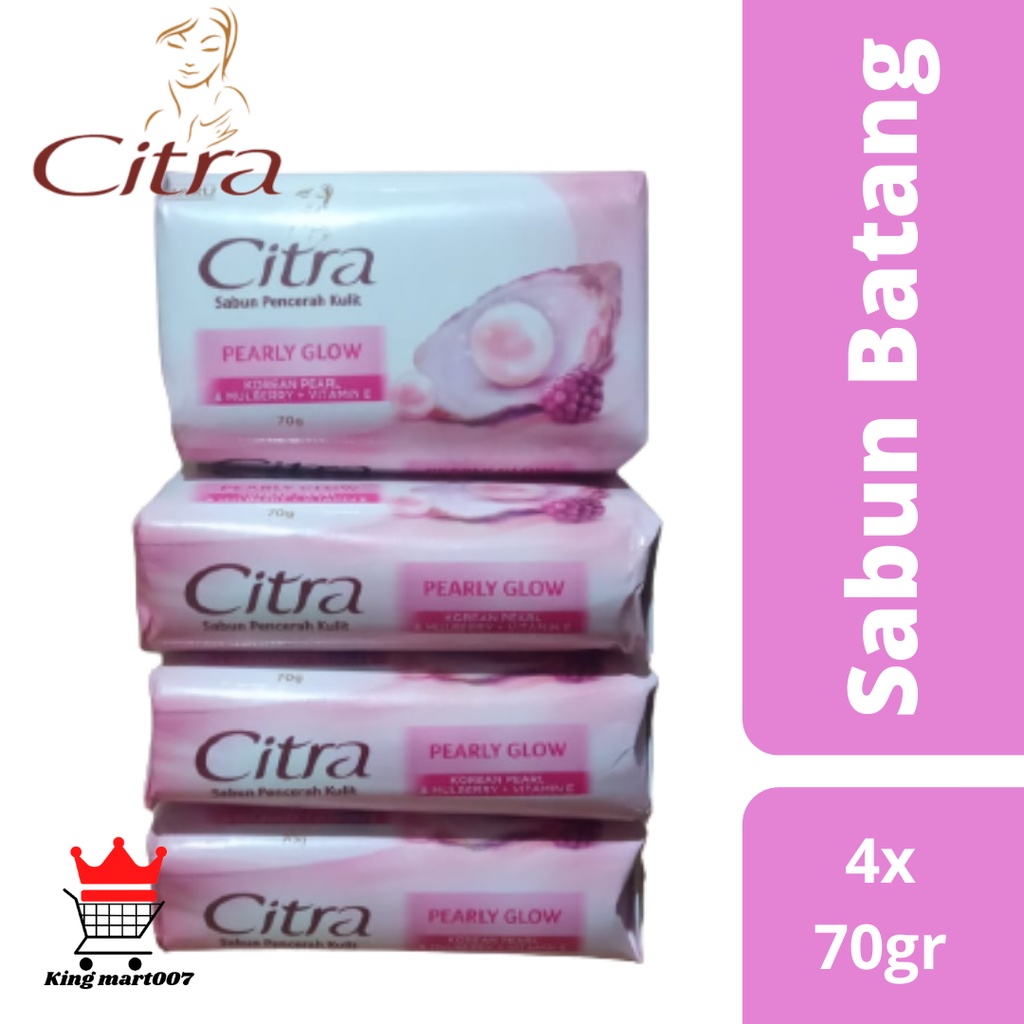 Jual Sabun Citra Batang Pearly Glow 4x70gr Shopee Indonesia