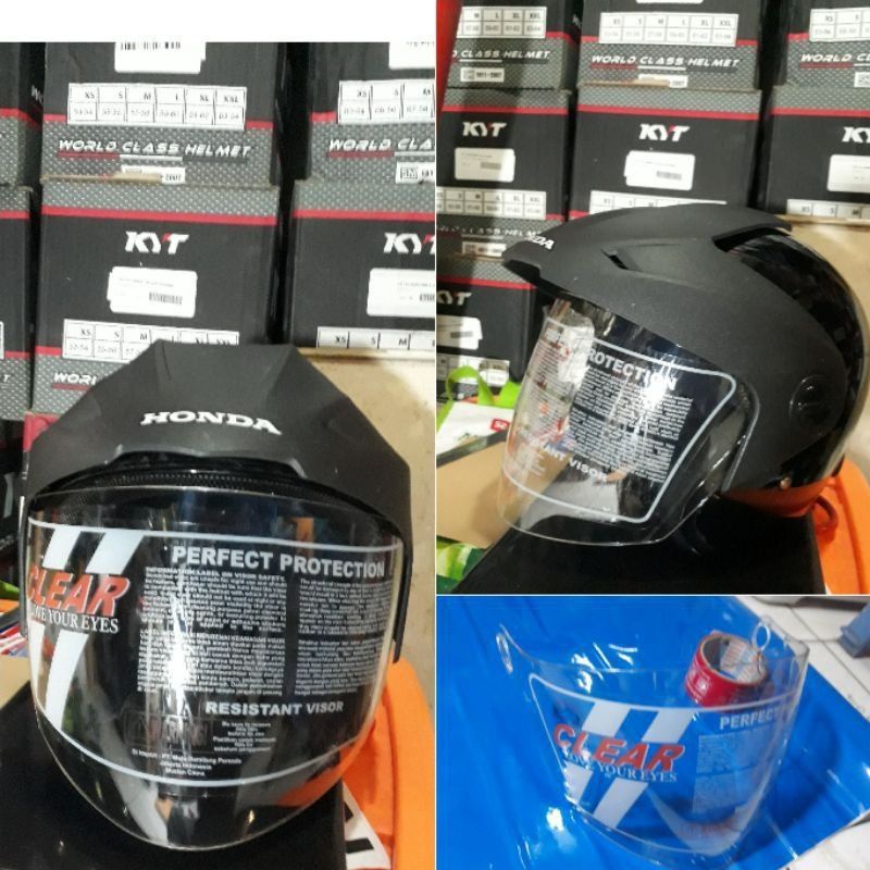 Jual KACA VISOR HELM BAWAAN HONDA TRX MERK CLEAR | Shopee Indonesia