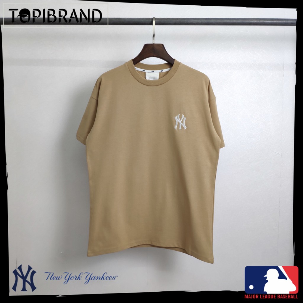 pakaian atasan kaos MLB-Korean Tshirt NY Big Logo In Black sz XS