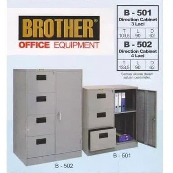 Jual Lemari Arsip Filing Cabinet Besi 4 Laci B 502 Brother | Shopee ...